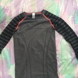Black and Orange Longsleeve  Ivivva shirt (girls)